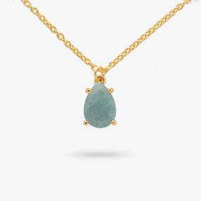 Amare Wear Celebration Collection - March Birthstone Necklace Aquamarine Gentle Look