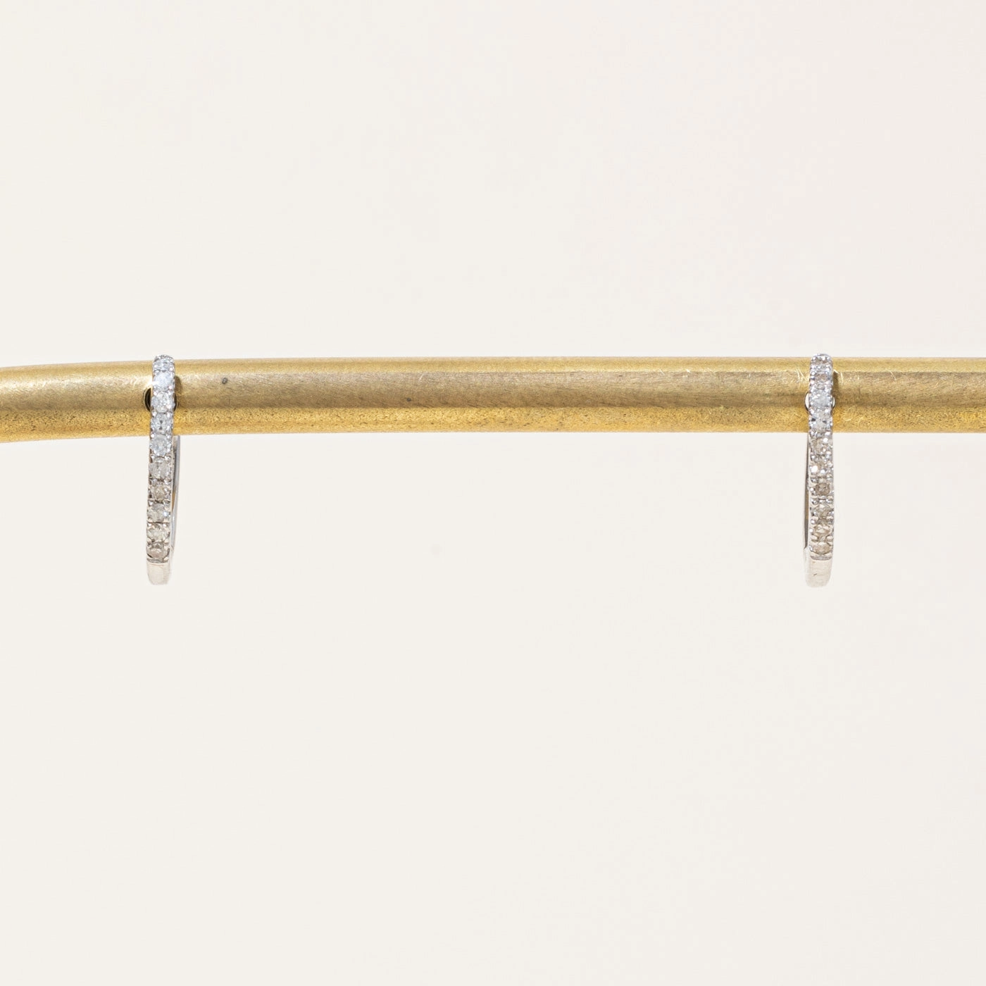 Chic Shape Exclusive Detail '100 Ways' Diamond Huggie Earrings | 0.10ctw |