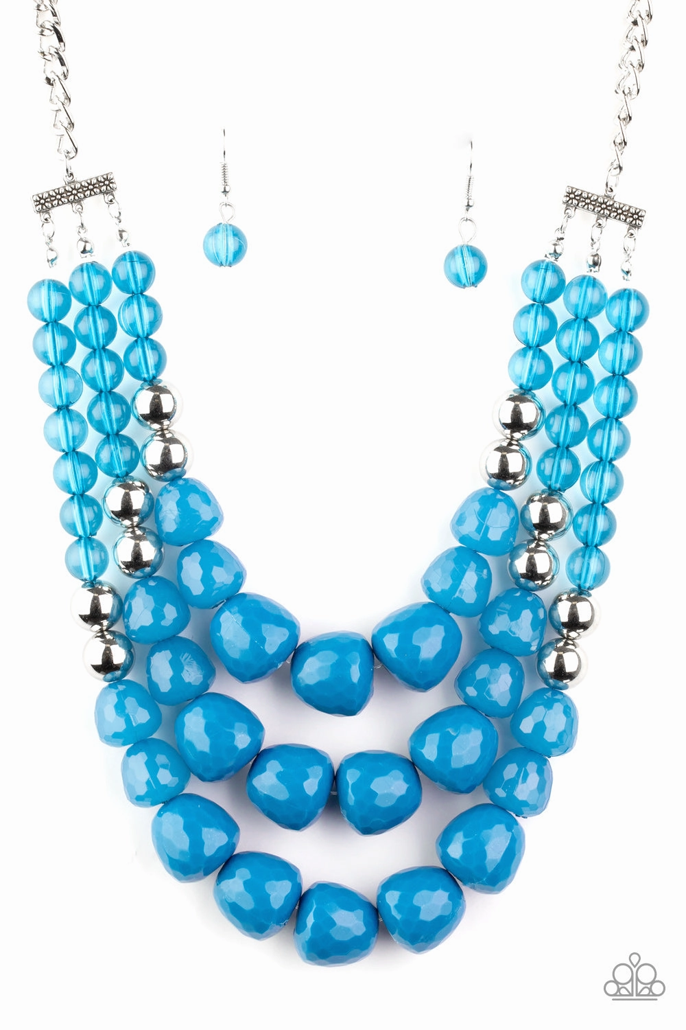 Paparazzi Accessories ? Forbidden Fruit - Blue Necklace?Flat Rate Ship $4.50? Handmade Jewelry Polished Finish