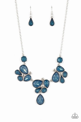 Distinctive Style Paparazzi Accessories ?Everglade Escape - Blue Necklace? Flat Rate Ship $4.50?