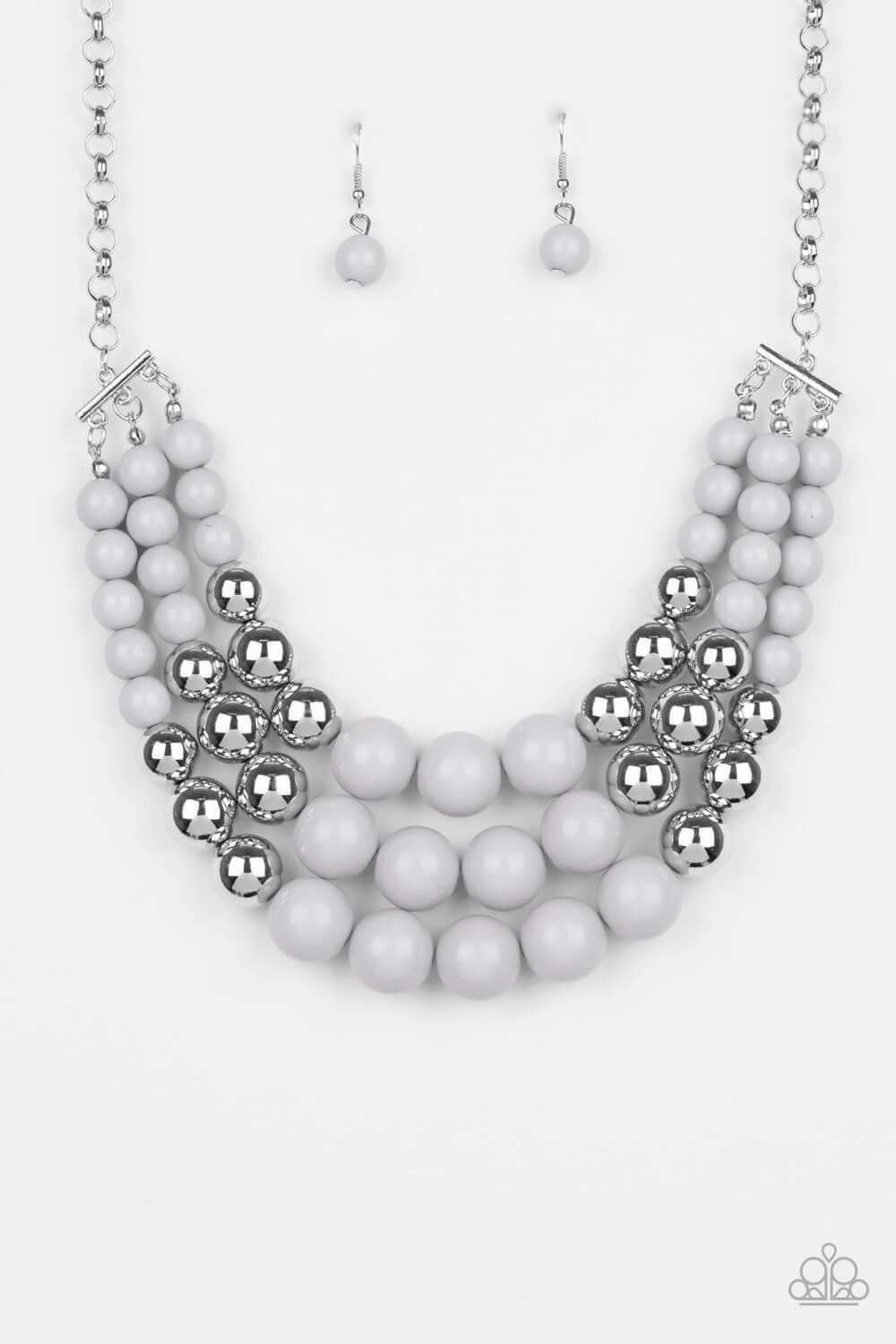 Ideal Adornment Paparazzi Accessories ? Dream Pop - Silver Necklace?Flat Rate Ship $4.50?