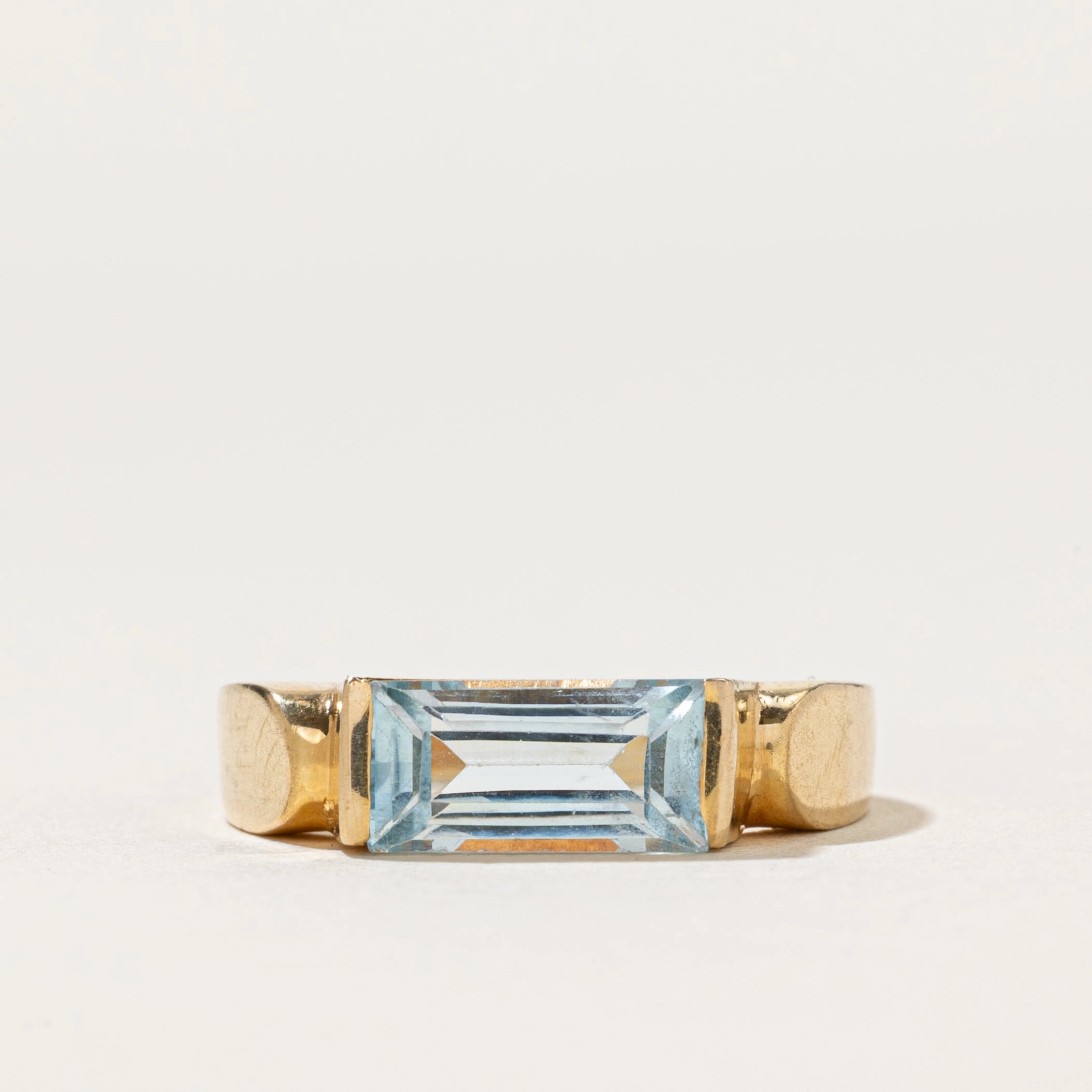 Pretty Touch East West Rectangle Cut Topaz Ring | 1.60ct | SZ 7