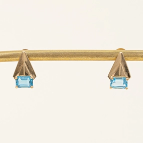 Blue Topaz Earrings | 1.50ctw | Stylish charm Evening Appeal