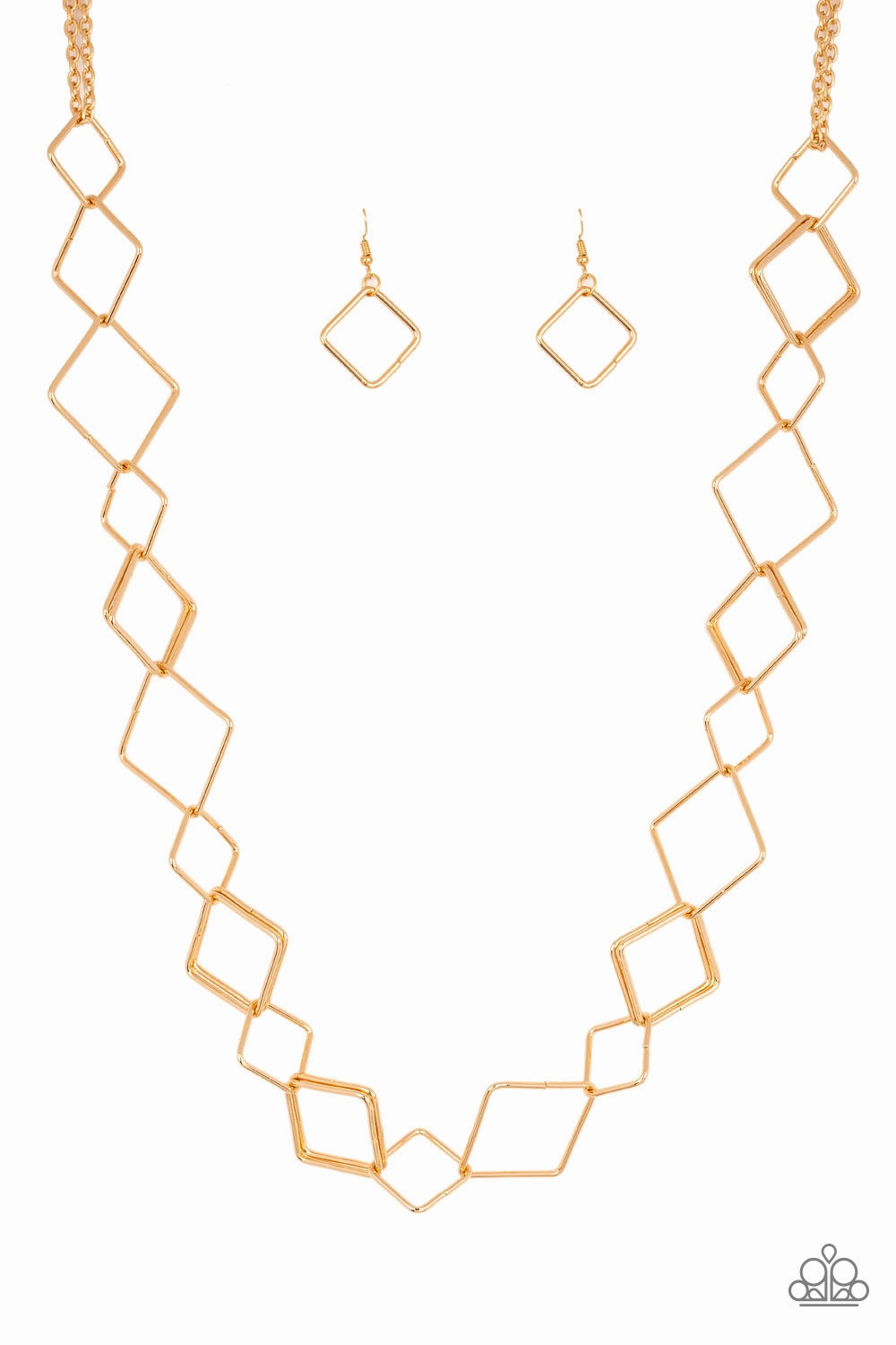 Great Present Paparazzi Accessories ? Backed Into A Corner - Gold Necklace?Flat Rate Ship $4.50?