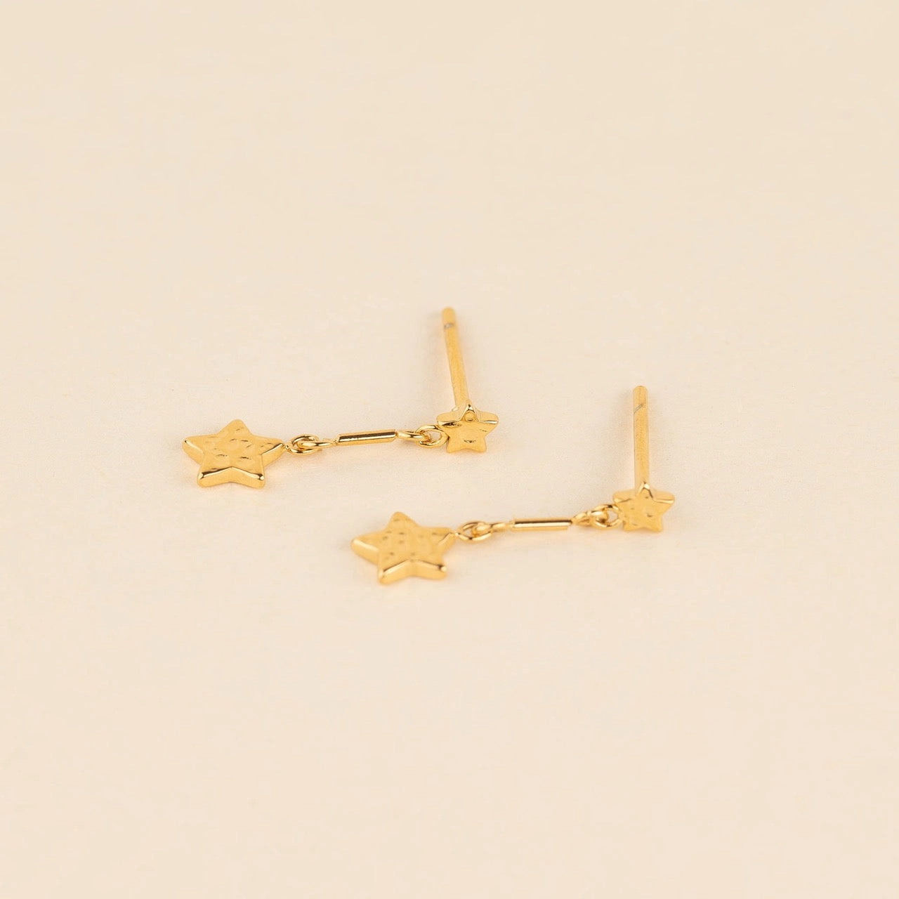 Star Drop Stud Earrings Fresh Finish