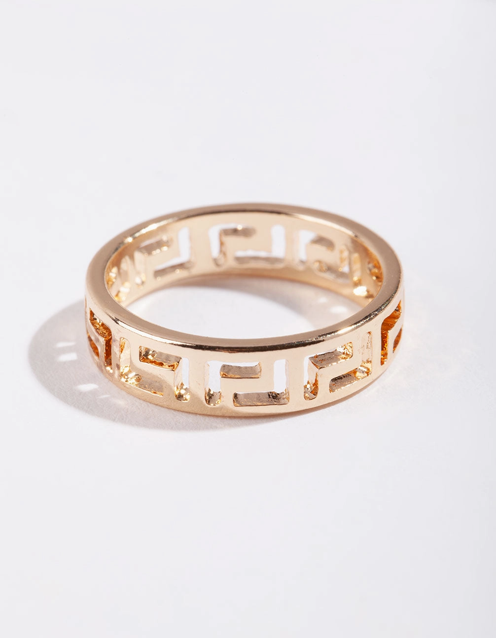 Gold Mini Cut-Out Ring Sophisticated Design