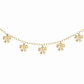 Gold Filled Bows Charm Children's Bracelet Mindful Addition