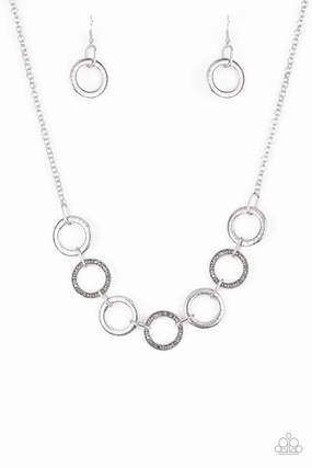 Stylish piece Paparazzi Accessories ? Modern Day Madonna - Silver Necklace?Flat Rate Ship $4.50?