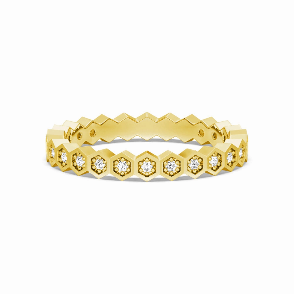 Personal Touch Daily Style Geometric Lab Grown Diamond Half Eternity Ring