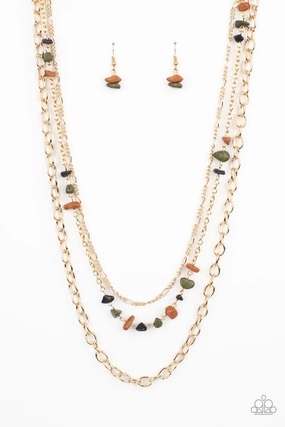 Simple Ornament Contemporary Jewelry Paparazzi Accessories ?Artisanal Abundance - Multi Necklace? Flat Rate Ship $4.50?