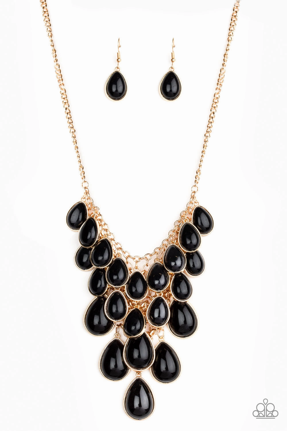 Paparazzi Accessories ? Shop Til You TEARDROP - Black Necklace?Flat Rate Ship $4.50? Holiday Gift