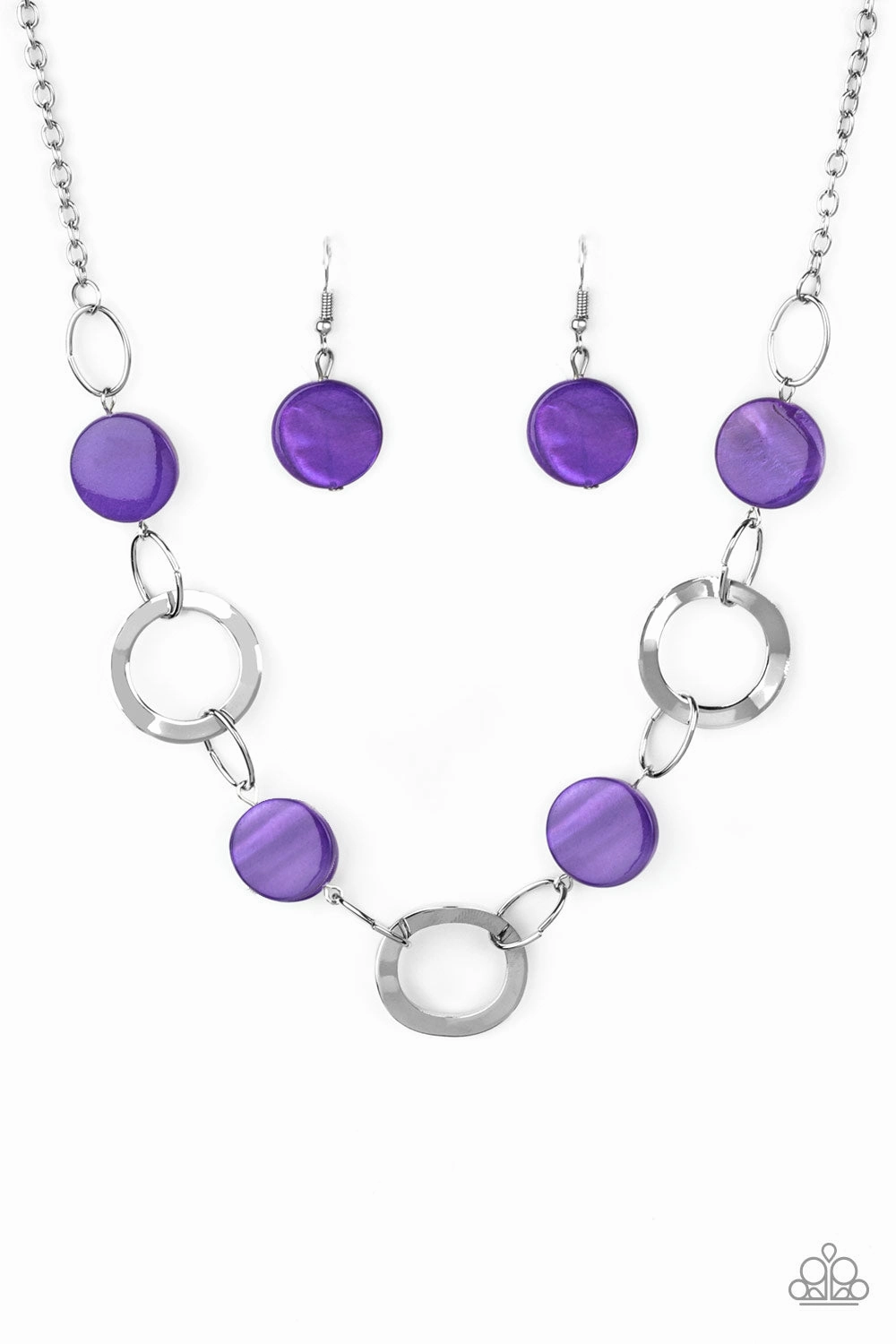 Paparazzi Accessories ? Bermuda Bliss - Purple Necklace?Flat Rate Ship $4.50? Statement Detail Elegant Item