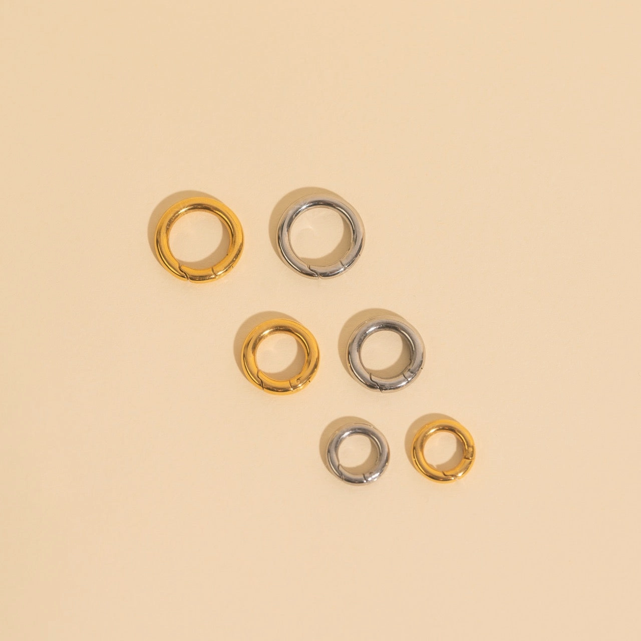 Circle Necklace Clasp 6-pack Graceful Finish