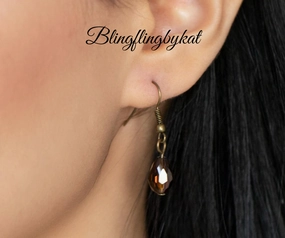 Simple Choice Paparazzi Accessories ? Teasable Teardrops - Brass Multi Necklace ? Flat Rate Ship $4.50?