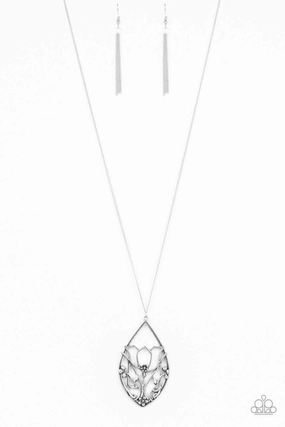 Trend Mood Paparazzi Accessories ? Eden Enchantment - Silver Necklace?Flat Rate Ship $4.50?