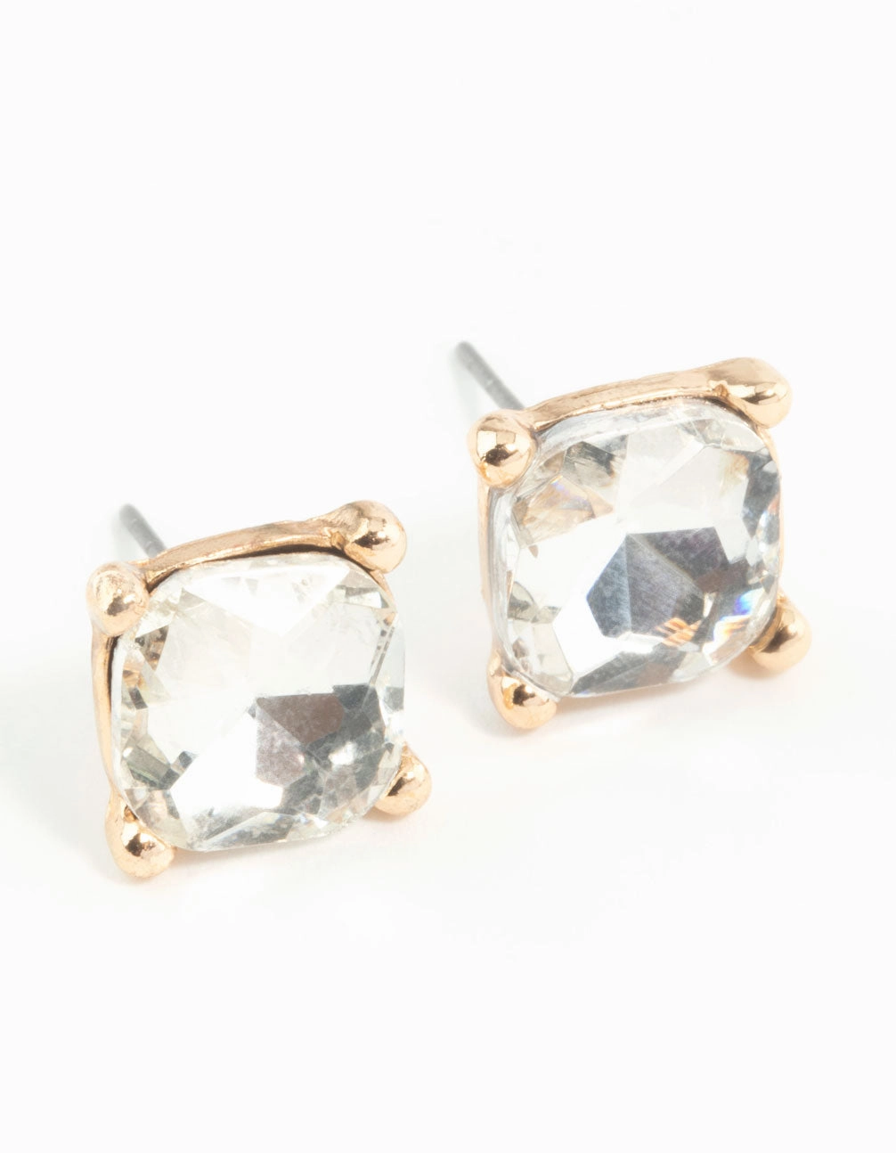 Gorgeous Decoration Square Diamante Set Stud Earrings