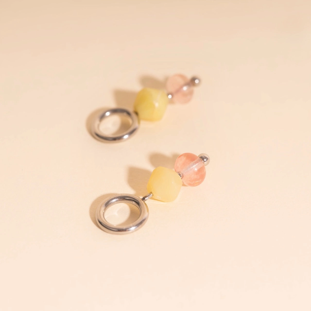 Pink Lemonade Huggie Hoop Charms party look