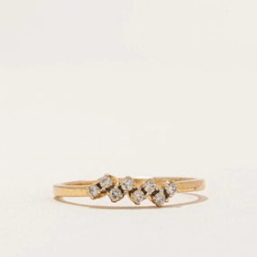 Cluster Diamond Ring | 0.08ctw | SZ 7 Bold Form Opulent Design
