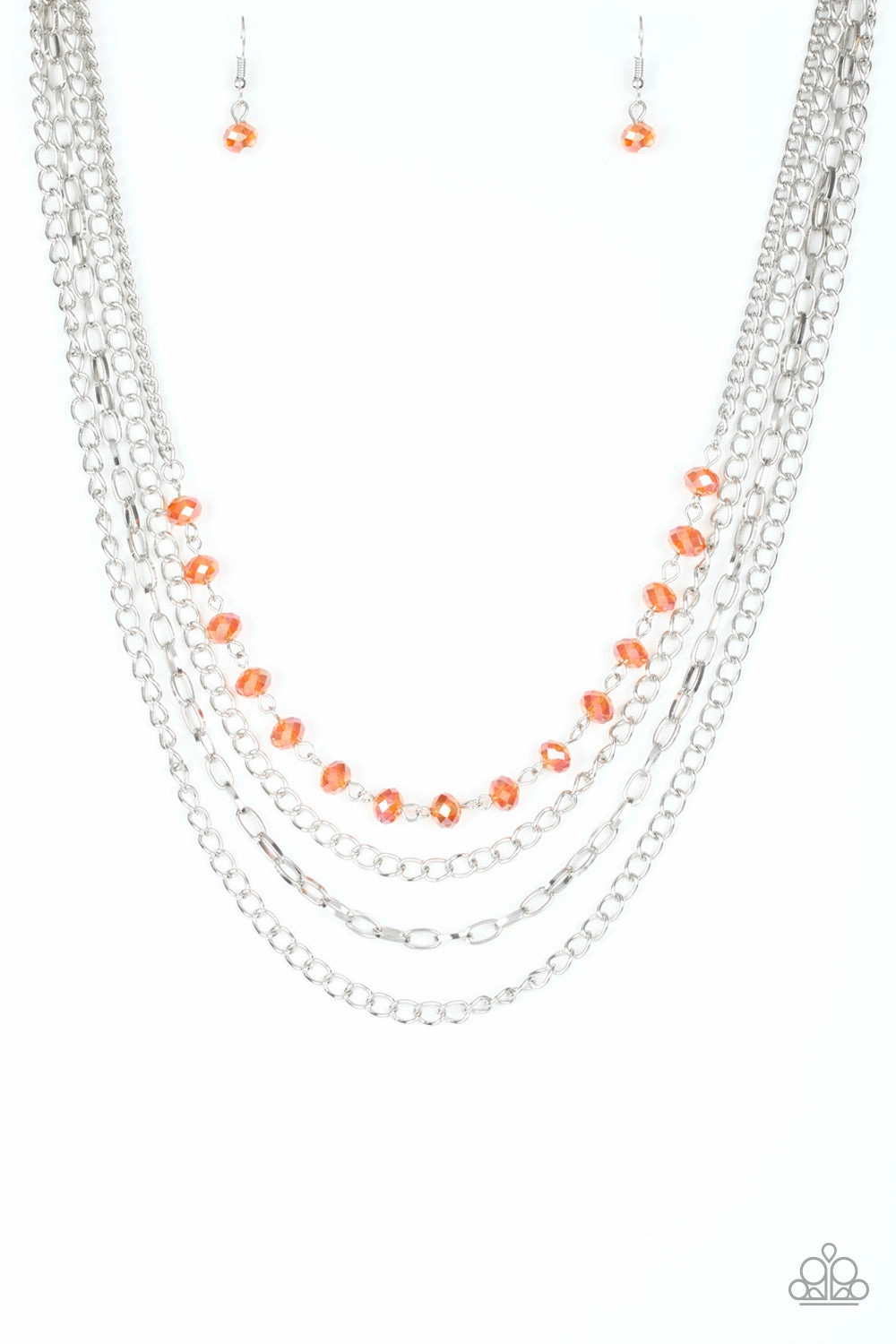 Paparazzi Accessories ? Extravagant Elegance - Orange Necklace?Flat Rate Ship $4.50? Contemporary Look
