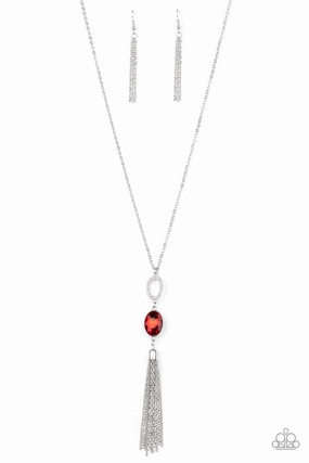 Paparazzi Accessories ? Unstoppable Glamour - Red Necklace?Flat Rate Ship $4.50? Formal Gift