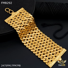 Freemen Four Line S cut Pokel Bracelet For Men - FMB292 Unfading Sight