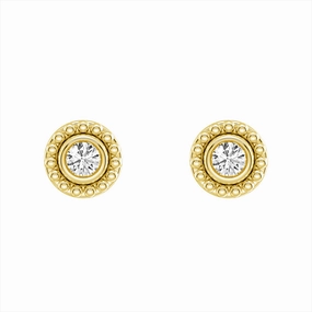 Convertible 2 in 1 Beaded Jacket Stud Earrings with Lab Grown Diamond Sturdy Adornment Trendy Must-Have