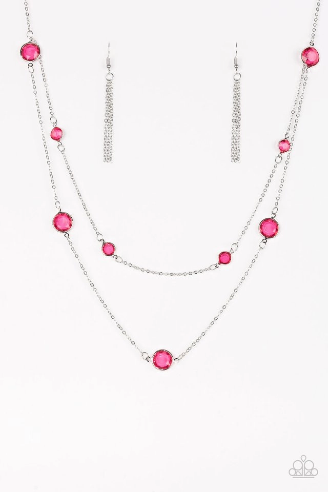 Paparazzi Accessories ?Raise Your Glass - Pink Necklace? Flat Rate Ship $4.50? Graceful Ornament
