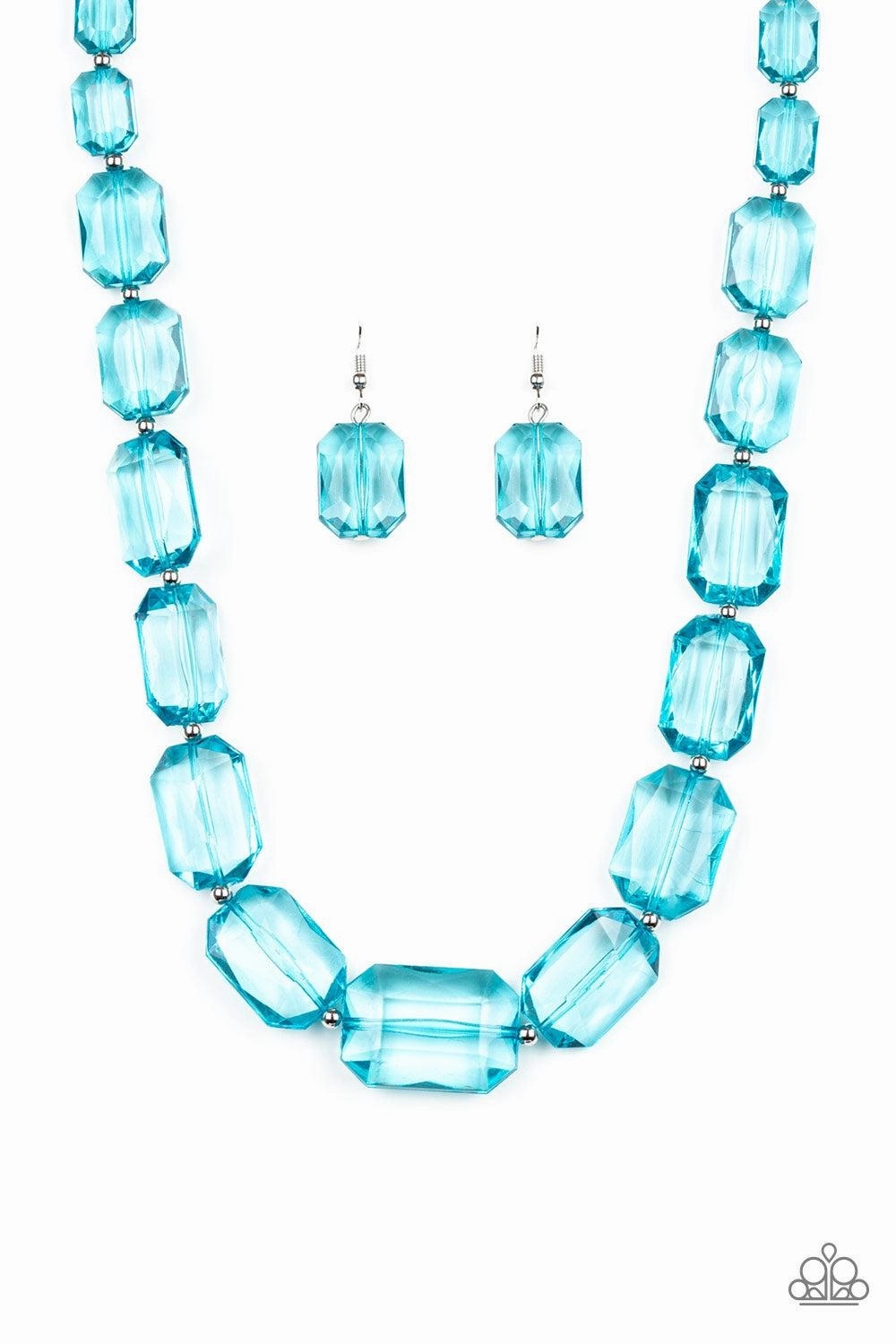 Paparazzi Accessories ? ICE Versa - Blue Necklace?Flat Rate Ship $4.50? Chic Fashion