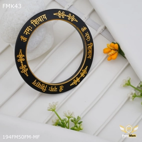 FreeMen Om Namah Shivahy Black kada for Men FMK43 Market leader Mint State