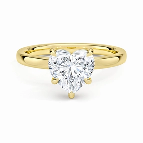 Classic Solitaire Heart Shaped Moissanite Engagement Ring Value Object Easy Style