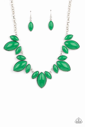 Cultural Present For University Paparazzi Accessories ?Viva La Vacation - Green Necklace?Flat Rate Ship $4.50?