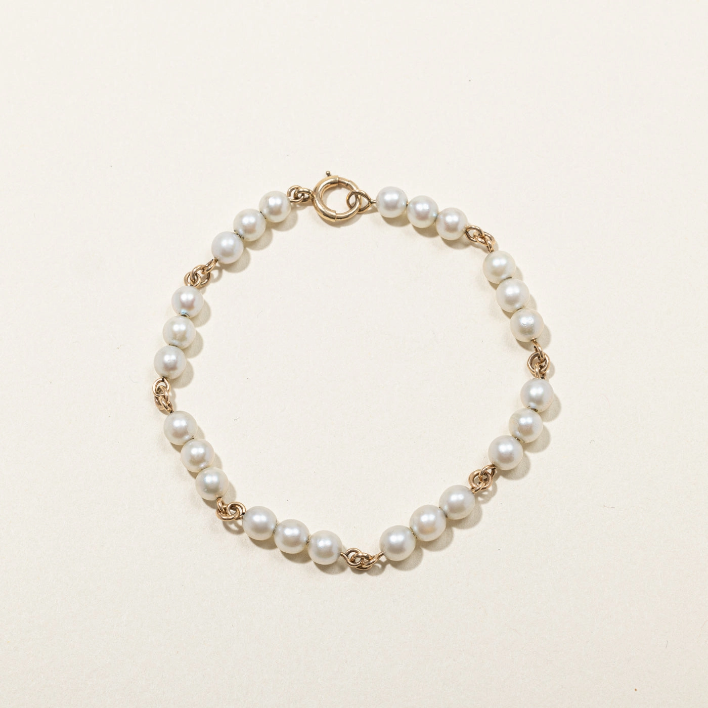 Seasonal Style Pearl Chain Bracelet | 7"|