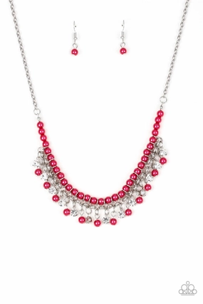 Distinct Accent Summer Gift Paparazzi Accessories ? A Touch of CLASSY - Pink Necklace?Flat Rate Ship $4.50?