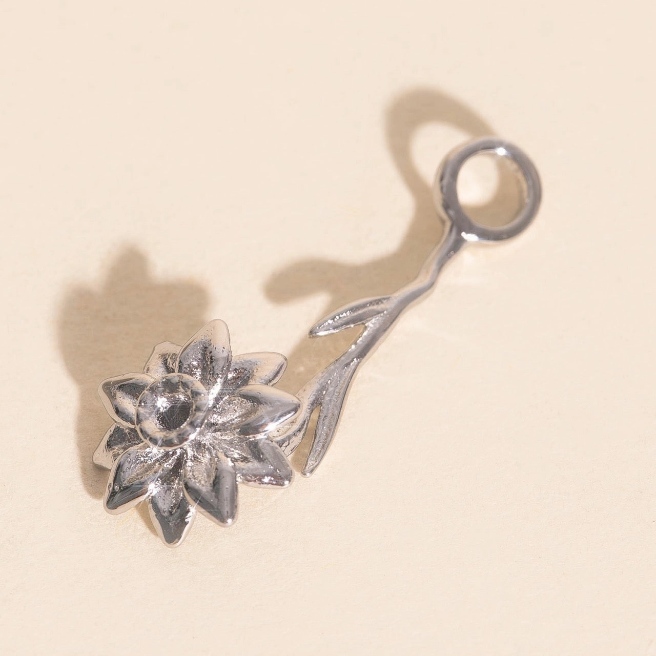 December Narcissus Birth Flower Necklace Charm Trendy Addition Understated Style