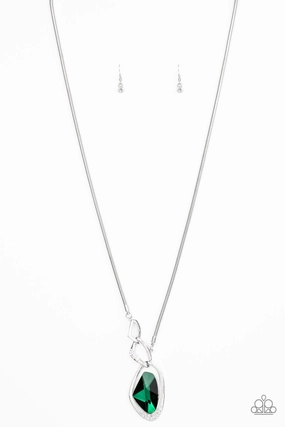 Paparazzi Accessories ? Optical Opulence - Green Necklace?Flat Rate Ship $4.50? Best Gift