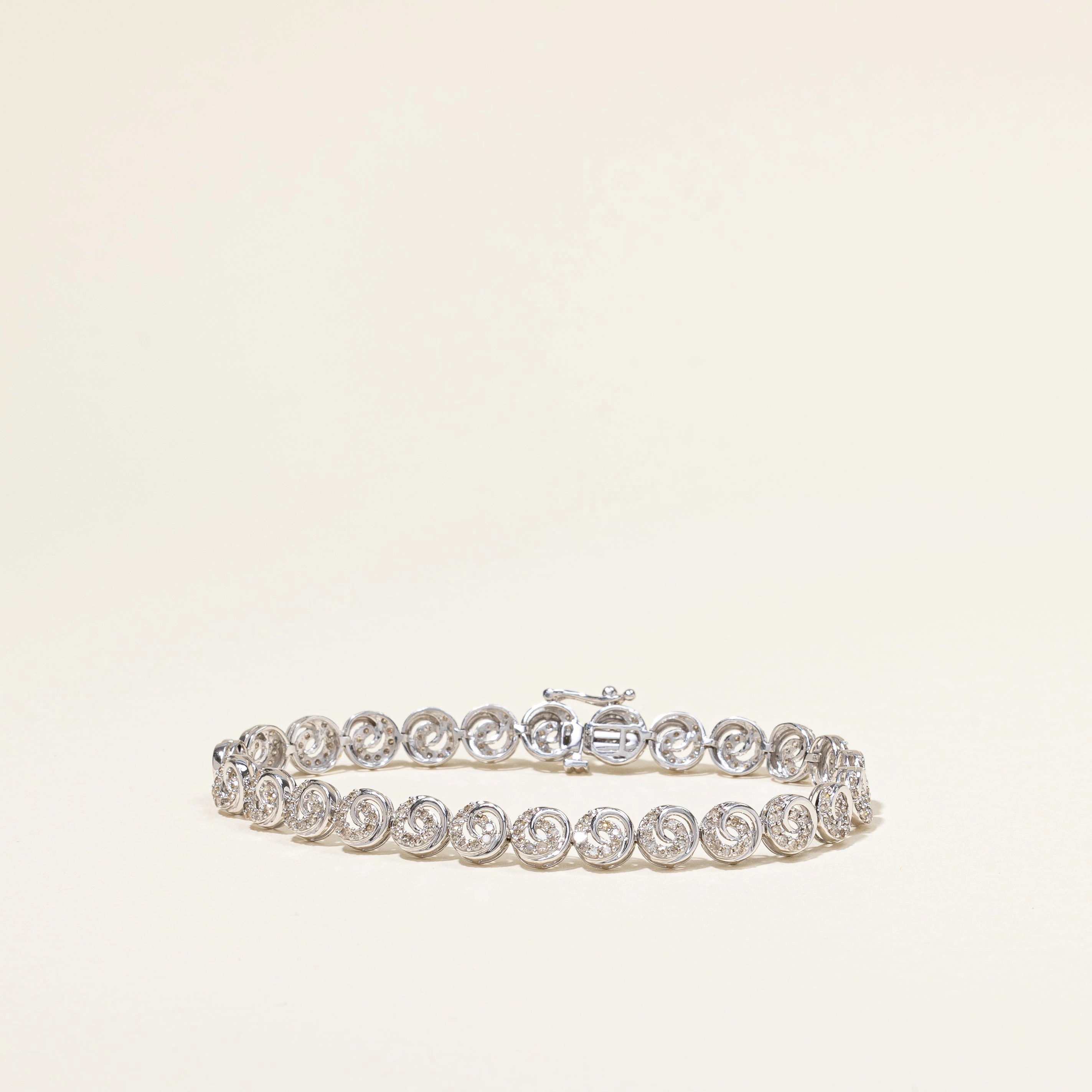 Diamond Bracelet | 1.20ctw | 7.25" | Creative Finish Elegant Craft