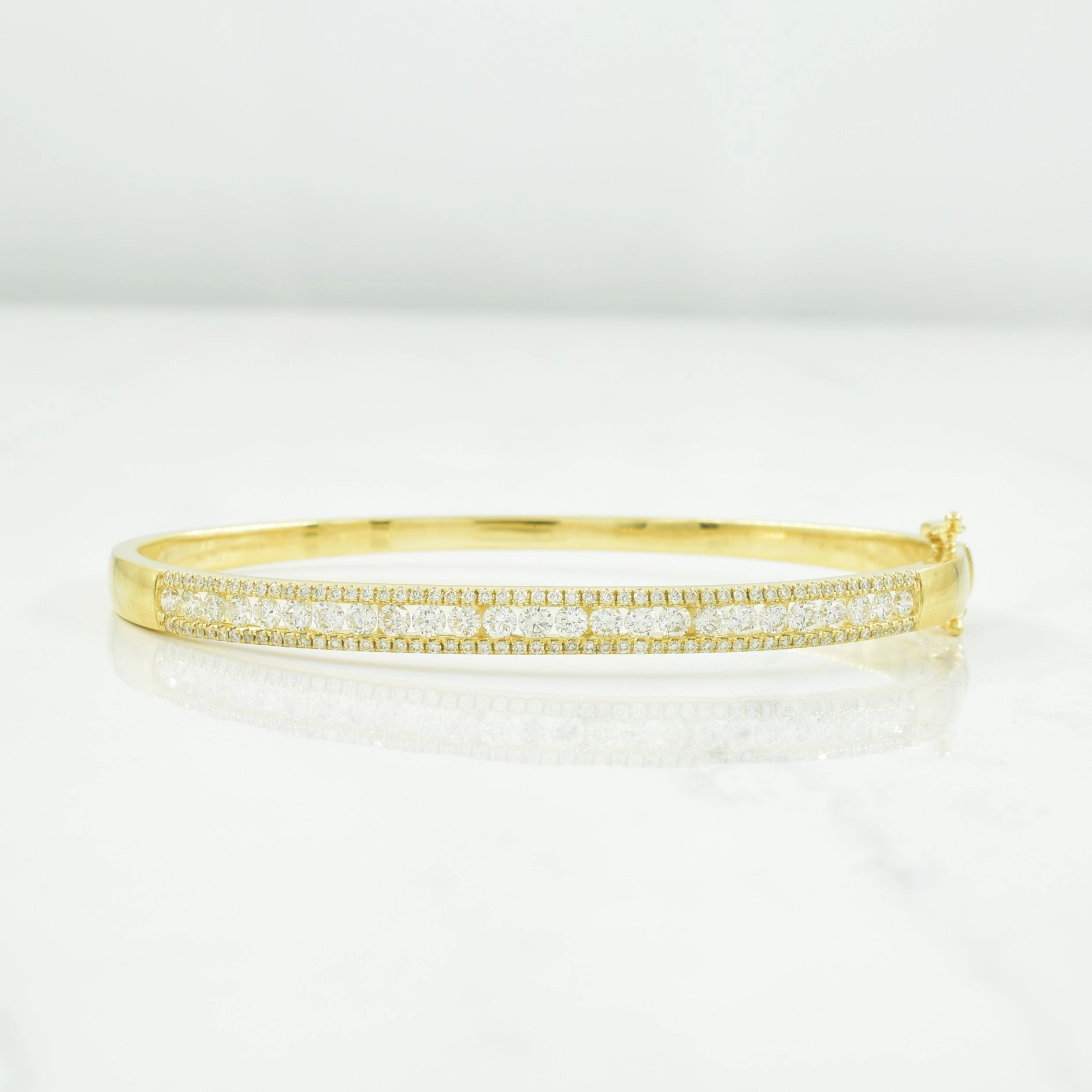 Minimal Form Diamond Bracelet | 1.71ctw | 7.5" |