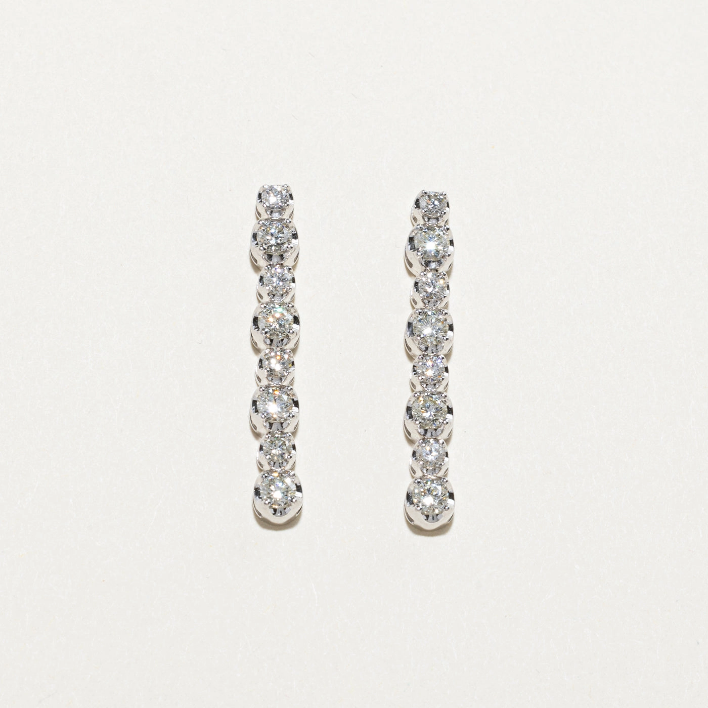 Diamond Drop Earrings | 1.41ctw Glistening Gem