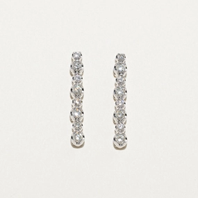 Diamond Drop Earrings | 1.41ctw Glistening Gem