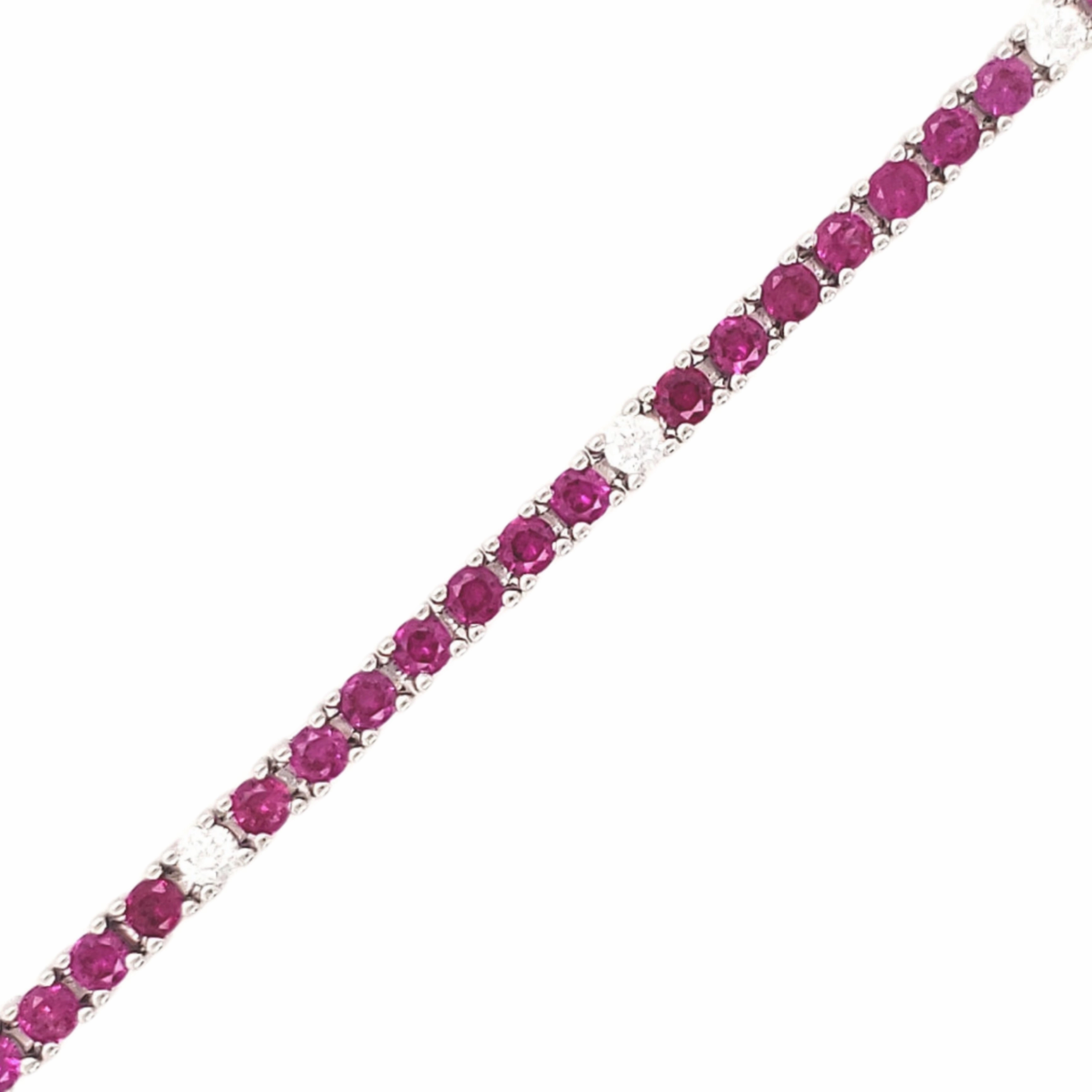 Rare finds Sterling Silver Ruby, Emerald, Sapphire, or Black Colored CZ Stone Bracelet