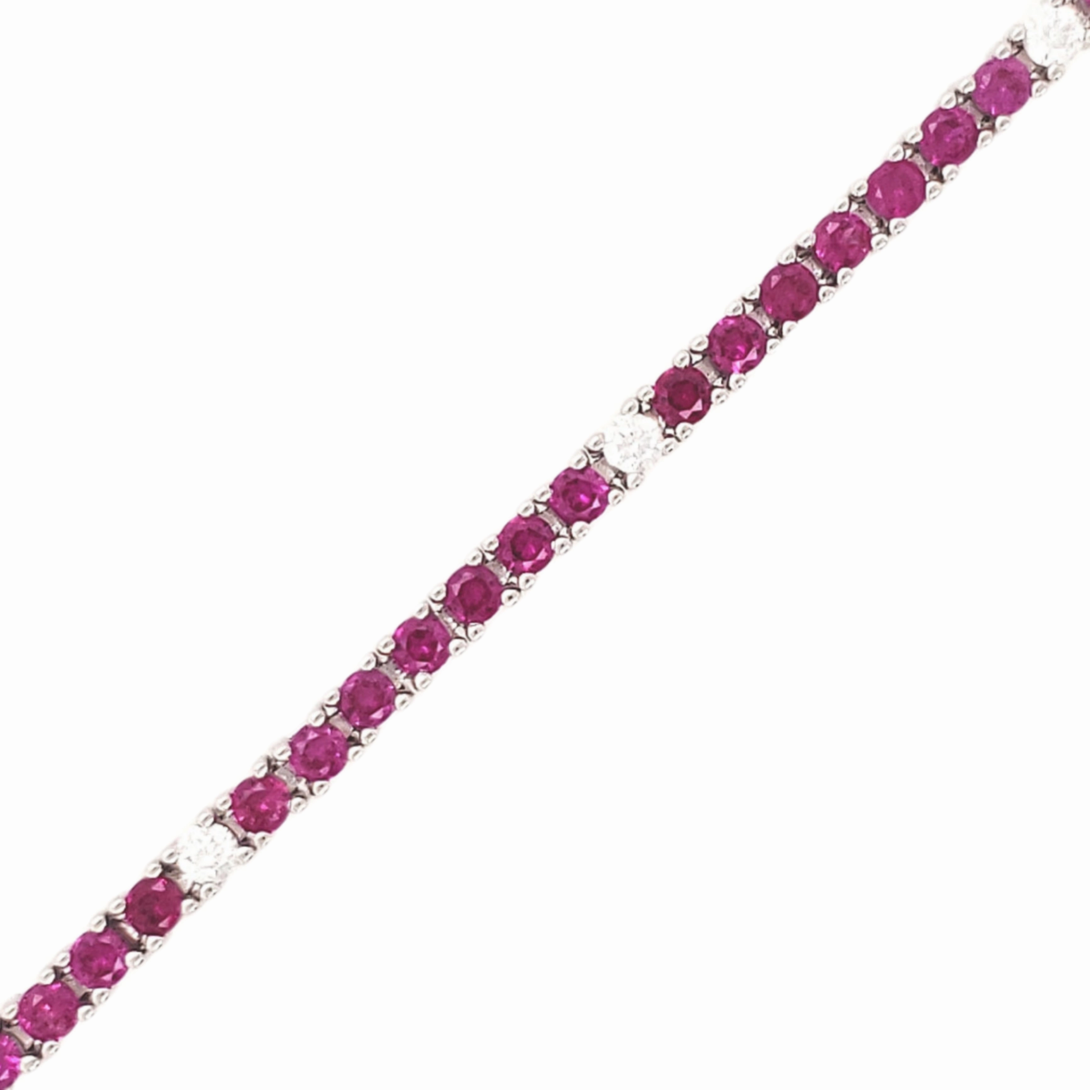 Sterling Silver Ruby, Emerald, Sapphire, or Black Colored CZ Stone Bracelet Playful Spirit Clear Unification