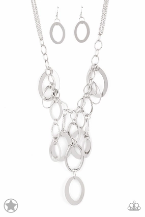 Splendid Present High-Quality Jewelry Paparazzi Accessories ? A Silver Spell Necklace?Flat Rate Ship $4.50?