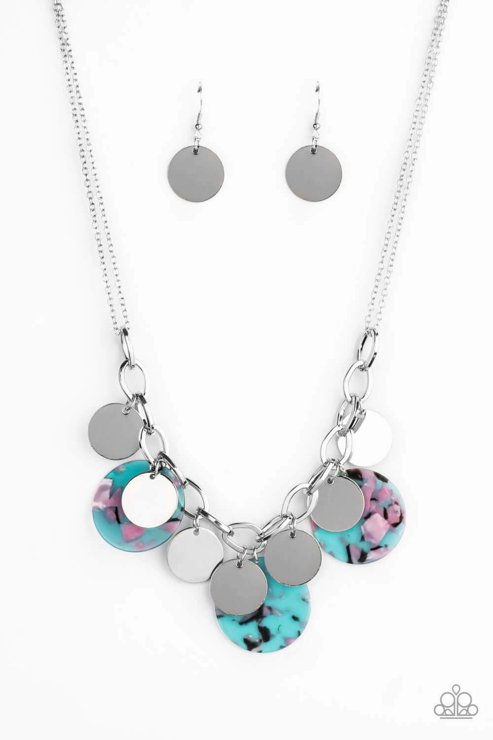 Paparazzi Accessories ? Confetti Confection - Blue Necklace?Flat Rate Ship $4.50? Great Adornment
