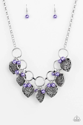 Paparazzi Accessories ? Very Valentine - Purple Necklace?Flat Rate Ship $4.50? Chic Jewelry