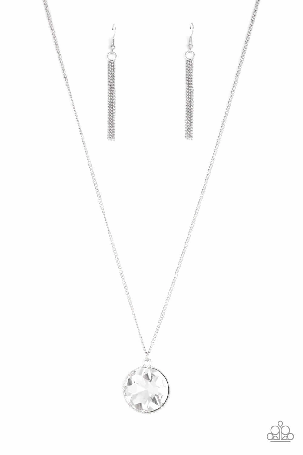 Birthday Jewelry Paparazzi Accessories ? Dauntless Diva - White Necklace?Flat Rate Ship $4.50?