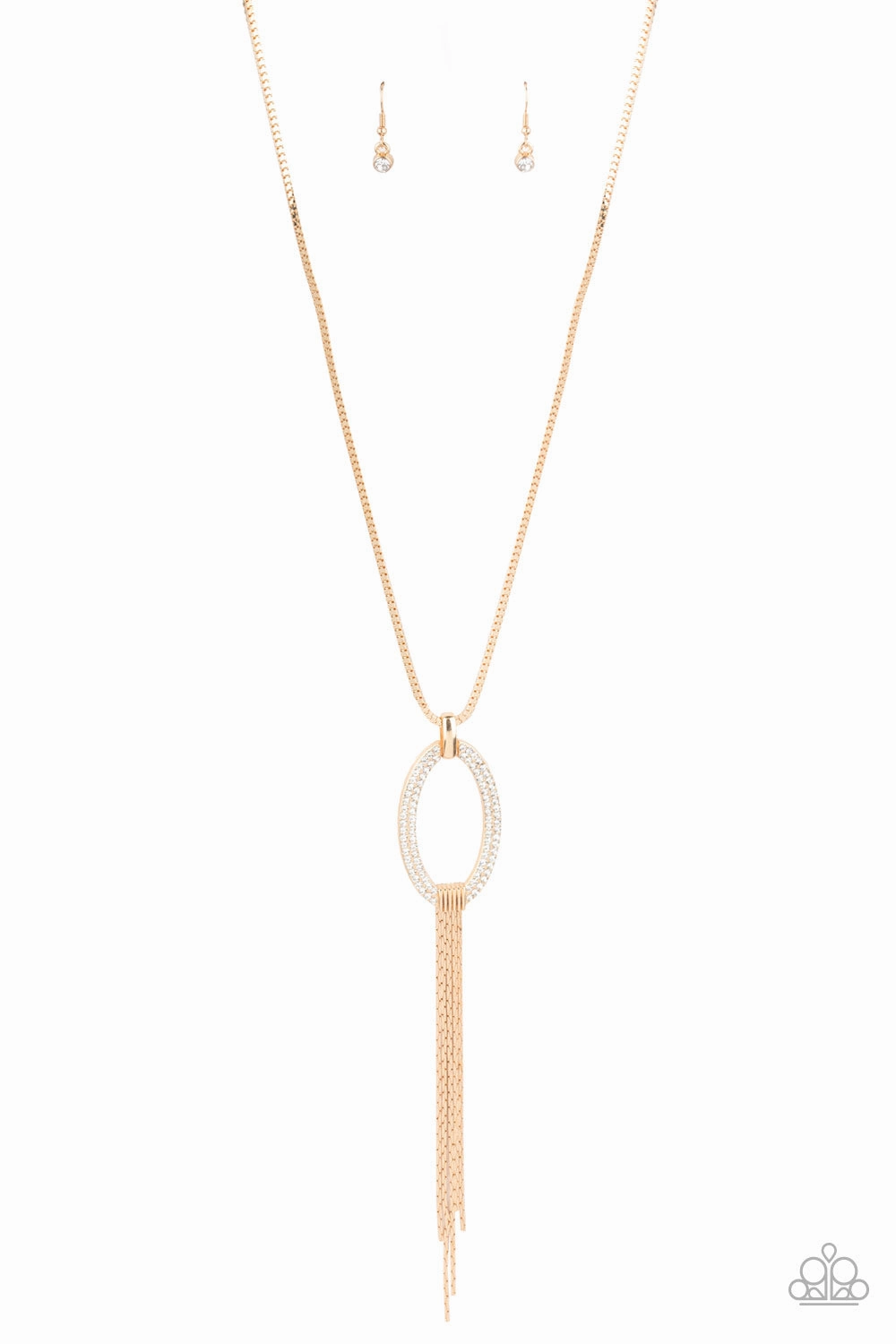 Conflict Free Jewelry Paparazzi Accessories ? Head OVAL Heels - Gold Necklace?Flat Rate Ship $4.50?