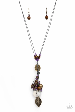 Paparazzi Accessories ?Knotted Keepsake - Purple Necklace? Flat Rate Ship $4.50? Great Jewelry