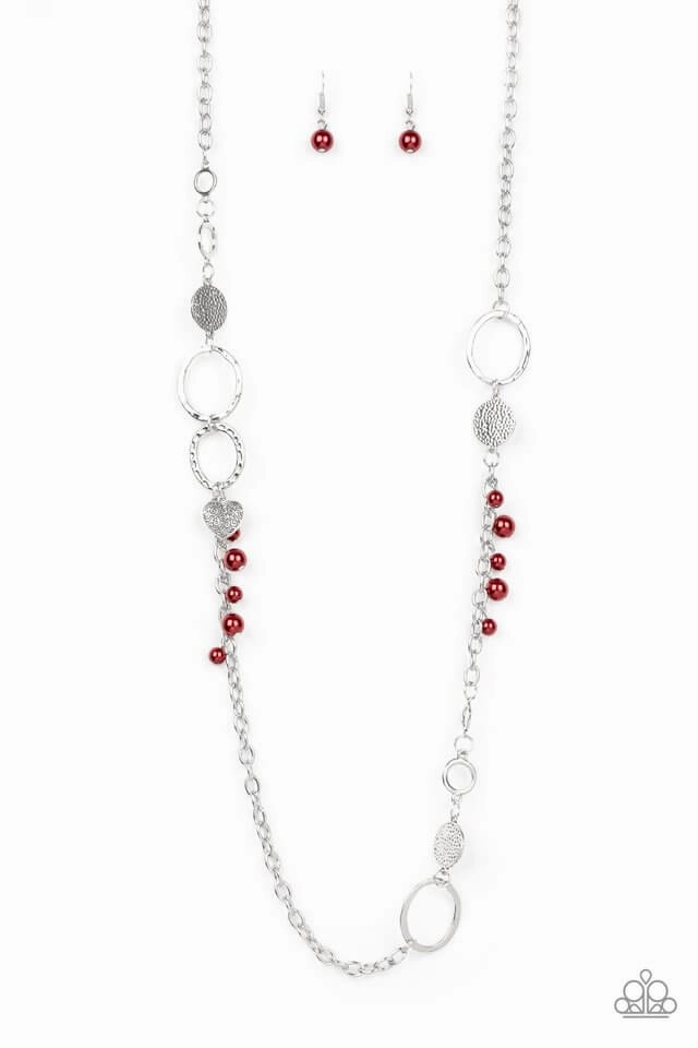 Lovely Design Festive Season Paparazzi Accessories ?Unapologetic Flirt - Red Necklace?Flat Rate Ship $4.50?