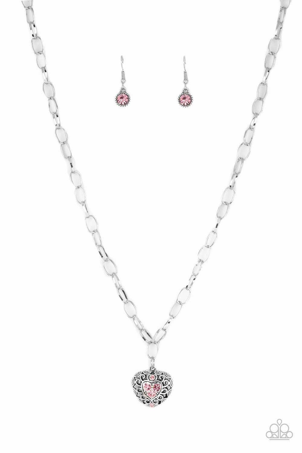 Comfortable Adornment Paparazzi Accessories ? No Love Lost - Pink Necklace?Flat Rate Ship $4.50?