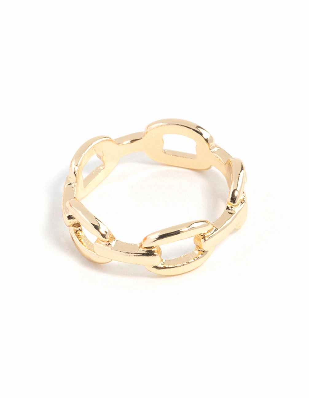 Gold Fine Chain Ring High-End Ornament